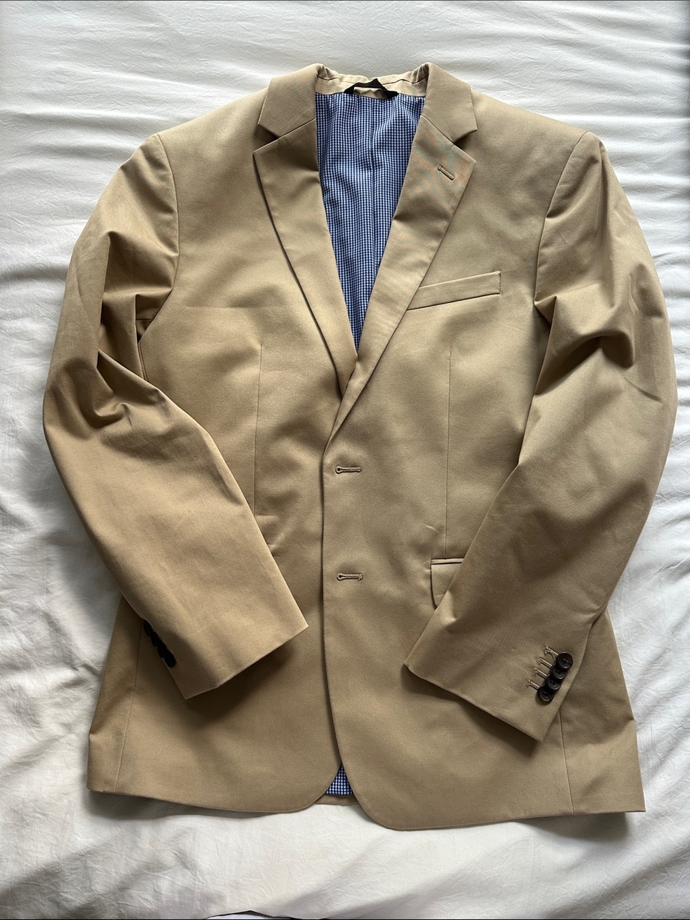 Banana Republic Beige/Tan Single-Breasted Blazer